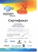 Сертификат повышения квалификации - 2012г.